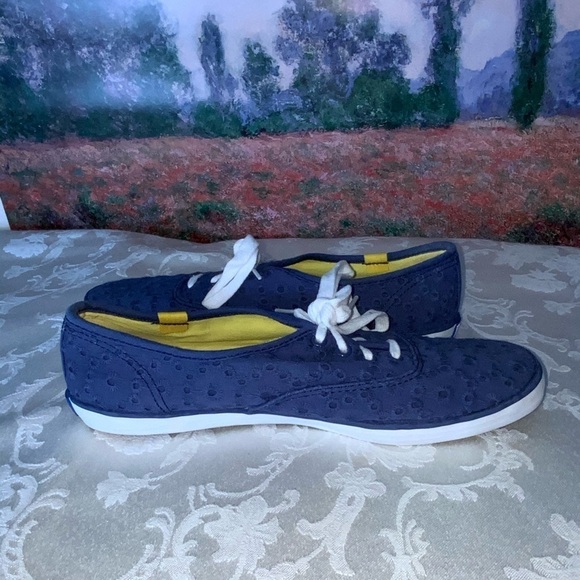 Keds Blue Eyelet Sneakers Casual Stylish Size 8.5 - Picture 9 of 14